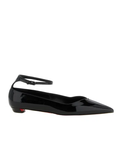 Christian Louboutin Women Erozeena Patent Leather Ballets In Black