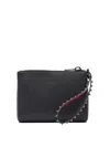 Christian Louboutin Cabata Mini Pouch Wristlet In Leather