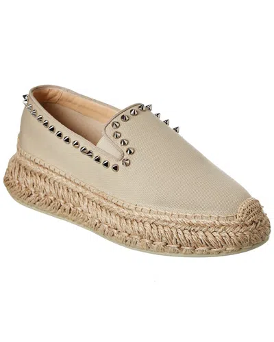 Christian Louboutin Espaboat Canvas Espadrille In Brown