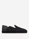 Christian Louboutin Varsi Espadon Collapsible-heel Logo-jacquard Canvas And Leather Espadrilles In Black