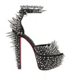 Christian Louboutin Estepic Alta Leather Platform Sandals 160 In Black