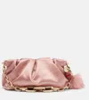Christian Louboutin Eva Small Crêpe Satin Clutch In Pink