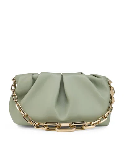 Christian Louboutin Eva Small Leather Shoulder Bag In Green