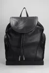 CHRISTIAN LOUBOUTIN EXPLORAFUNK S BACKPACK IN BLACK LEATHER