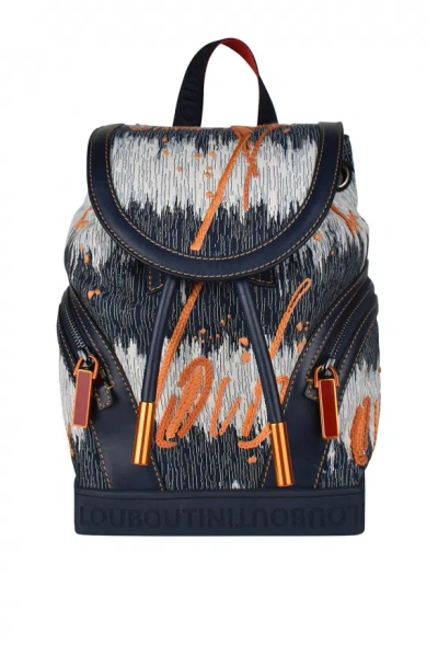 Christian Louboutin Explorafunk Small Backpack In Blue