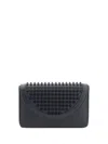 Christian Louboutin Explorafunk Wallet In Black/black/gun Metal