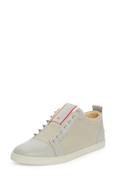 Christian Louboutin F.a.v Fique A Vontade Low Top Trainer In Goose