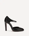Christian Louboutin 100mm Fanny Demie Leather Ankle-strap Pumps In Black