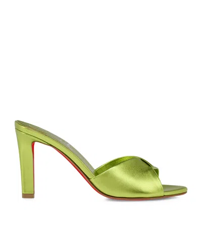 Christian Louboutin Fanny Leather Mules 85 In Multi