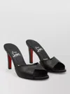 Christian Louboutin Fanny Slide Leather Heeled Mules 85 In Black