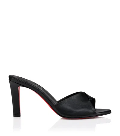 Christian Louboutin Fanny Slide Leather Heeled Mules 85 In Multi