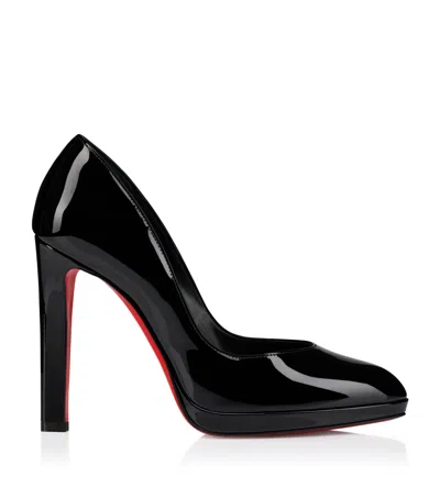 Christian Louboutin Fannylove Alta Patent Leather Pumps 120 In Black