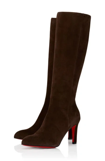 Christian Louboutin Fannylove Knee High Boot In Animal Print