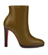 Christian Louboutin Fannylove Leather Ankle Boots 120 In Multi