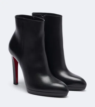 Christian Louboutin Fannylove Leather Ankle Boots In Black