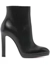 Christian Louboutin Fannylove 120 Leather Ankle Boots In Black