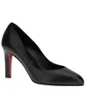 Christian Louboutin 85mm Pumppie Abrasivato Calfskin Leather Pumps In Black