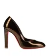 Christian Louboutin Fannylove Leather Pumps 100 In Brown