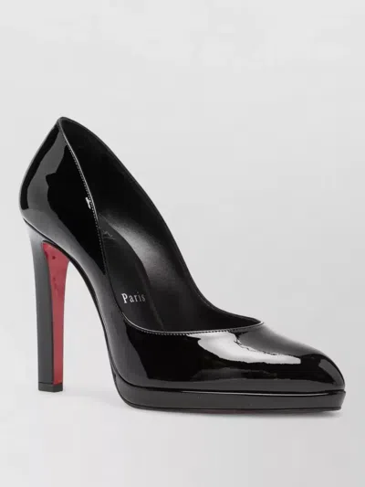 Christian Louboutin Fannylove Patent Pumps Pointed Toe Signature Sole In Black