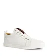 Christian Louboutin F.a.v Fique A Vontade Calfskin Sneakers In White