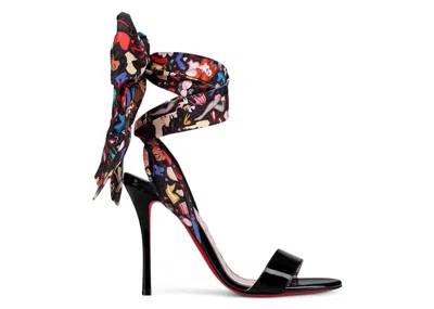 Pre-owned Christian Louboutin Fetish Du Desert 100 Heels (women's) Sneakers In Black