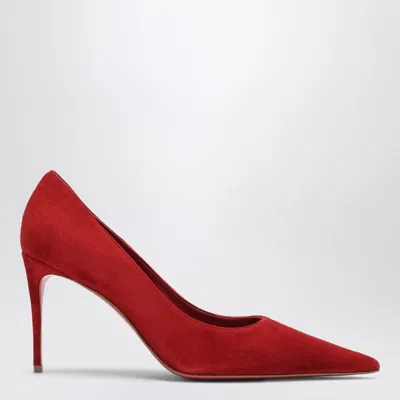 Christian Louboutin Fever Veau Velours Miss Z Pumps In Red