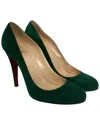 Christian Louboutin Fifi Suede Pump In Green