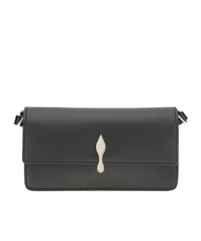 Christian Louboutin Flap Shoulder Bag In Black