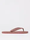 Christian Louboutin 'studded Open Toe Flat Sole Sandals' In Pink