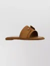 Christian Louboutin Flat Sandals Decorative Studs In Brown