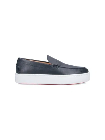 Christian Louboutin Paqueboat Loafers In Blue