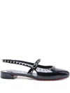 Christian Louboutin Women Sweetie Jane Leather Ballets In Blue