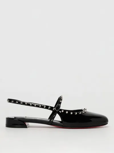 CHRISTIAN LOUBOUTIN FLAT SHOES CHRISTIAN LOUBOUTIN WOMAN COLOR BLACK,425680002