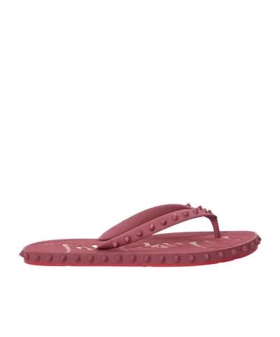 Christian Louboutin Flip-flops In Pink