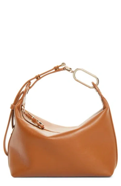 Christian Louboutin Flo Leather Pouch In Brown