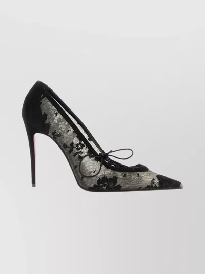 Christian Louboutin Floral Lace Stiletto Pumps In Multi