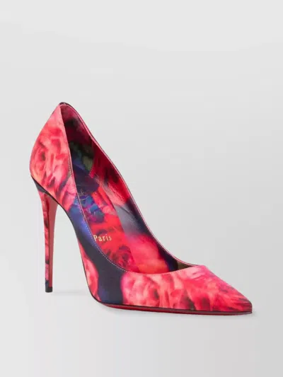 Christian Louboutin Floral Pointed Toe Pumps