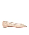 Christian Louboutin Follies Strass 85 Crystal Mesh Pump In Nude