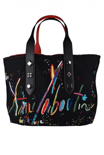 Christian Louboutin Frangibus Medium Tote Bag In Black