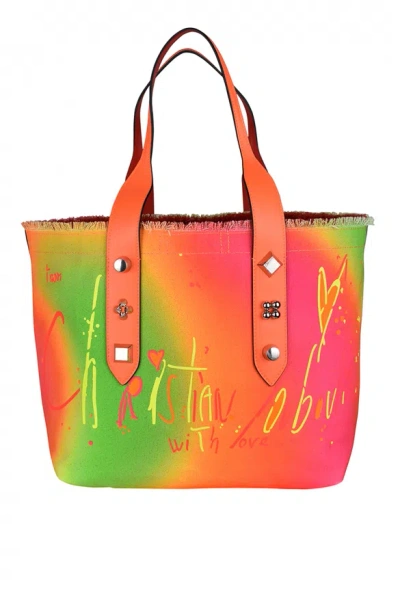 Christian Louboutin Frangibus Medium Tote Bag In Orange