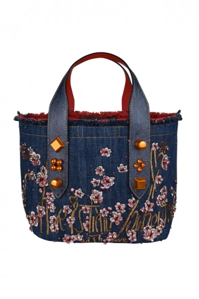 Christian Louboutin Frangibus Small Tote Bag In Blue