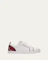 Christian Louboutin Fun Louis Junior Leather Low-top Sneakers In Whiteloubi