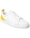 Christian Louboutin Fun Louis Junior Leather Sneaker In White