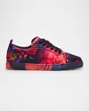 Christian Louboutin Fun Louise Junior Silk Low Top Sneaker In Multi