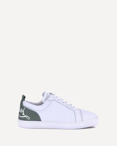 Christian Louboutin Fun Louis Junior Sneakers In White