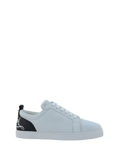 Christian Louboutin Fun Louis Junior Sneakers In White