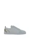 Christian Louboutin Fun Louis Junior Leather Sneakers In White