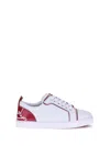 Christian Louboutin Fun Louise Junior Flat Calf Ds/pat Perle