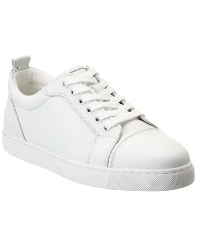Christian Louboutin Fun Louise Junior Leather Trainer In White
