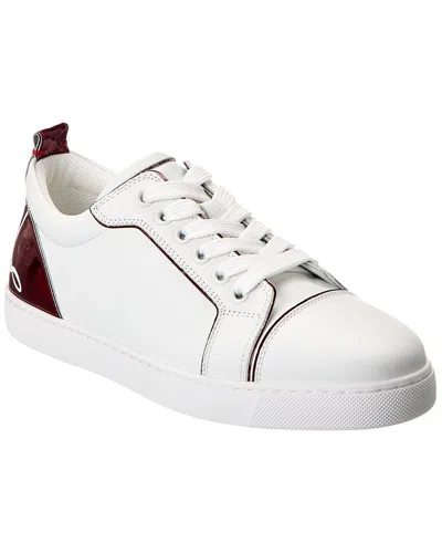 Christian Louboutin Fun Louise Junior Leather Sneaker In White